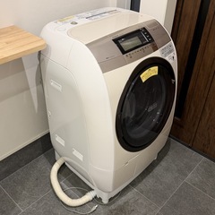 【HITACHI】ヒタチ ドラム式洗濯乾燥機 BD-V9800L 2016年製 11/6kg ビッグドラム 風アイロンの画像