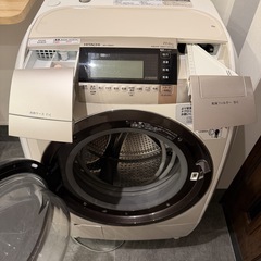 【HITACHI】ヒタチ ドラム式洗濯乾燥機 BD-V9800L 2016年製 11/6kg ビッグドラム 風アイロンの画像