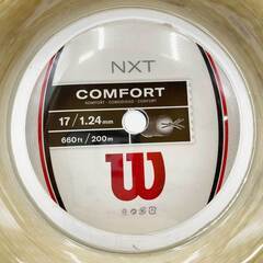 【未使用】ウイルソン NXT 17 硬式 テニス ストリング ガット 200m ロール ナチュラル WR831120117 Wilson 1.24mmの画像