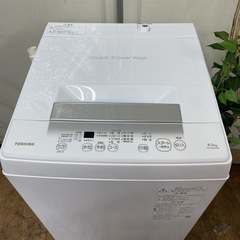 R523 ☀️ 2024年製の高年式♪ TOSHIBA 洗濯機（洗濯4.5㎏) AW-45GA2 ⭐ 動作確認済 ⭐ クリーニング済の画像