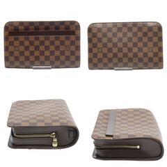 ルイヴィトン N51993 セカンドバッグ ブラウン  LOUIS VUITTON サンルイ ダミエ エベヌの画像