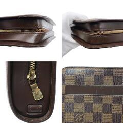 ルイヴィトン N51993 セカンドバッグ ブラウン  LOUIS VUITTON サンルイ ダミエ エベヌの画像