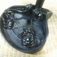 決定★自転車の前カゴ＋サドルset★ブラック★の画像