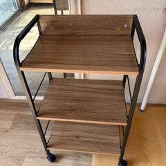 山善ラック キャスター付き 3段 カラーボックス用収納ボックス幅42×奥行27.5×高さ74.5㎝の画像