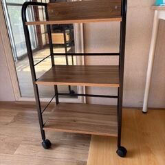 山善ラック キャスター付き 3段 カラーボックス用収納ボックス幅42×奥行27.5×高さ74.5㎝の画像