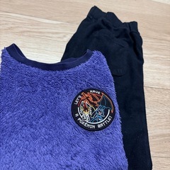 115〜125　ポケモンフリースパジャマセット　中古の画像