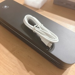 モバイルミニプリンター A4 ポータブル 熱感式 熱転写 小型 黒 軽量の画像