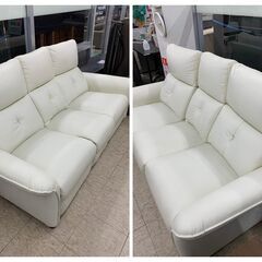 【ジモティー割引で最大15％OFF⭐️】ニトリ 電動リクライニングソファー NSクリーン 3人掛けの画像