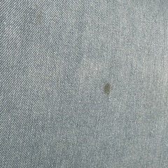 デニム生地2人掛けソファの画像