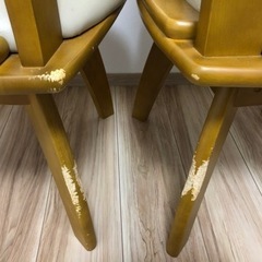 回転イス　ダイニングチェア　2脚の画像