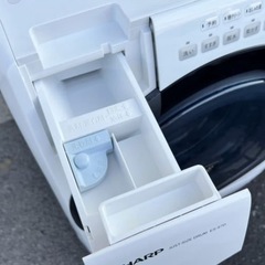 【最安値】💎2019年製　SHARPドラム式洗濯乾燥機　単身最適　ES-S7D配達無料！の画像