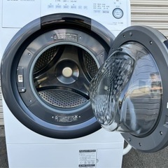 【最安値】💎2019年製　SHARPドラム式洗濯乾燥機　単身最適　ES-S7D配達無料！の画像