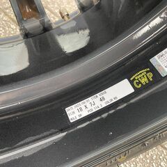 ベルサスヴォウジェ18インチサマータイヤ225/45R18セット 美品バリ溝ヴォクシーなどにの画像