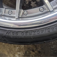 245/40R20 ウェッズホイールマーベリック　ホイール付き4本セットの画像