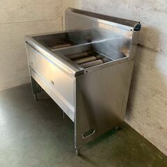 タニコー LPガス用 ガスフライヤー 2槽式フライヤー 業務用 厨房 厨房機器 店舗 店舗用品 動作確認済 W1050×D600×H850 Y2392の画像