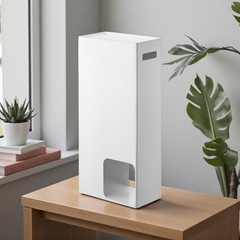 山崎実業 タワー トイレットペーパーストッカー ホワイトの画像