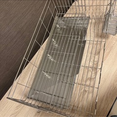 ステンレス 水切りカゴ カトラリーホルダー付き　燕三条の画像