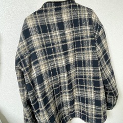 あったかボア付きチェックジャケットの画像