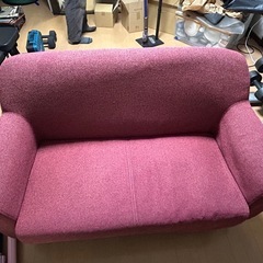 お洒落な2人掛けソファの画像