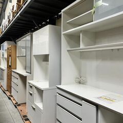 【来店歓迎・配送可能】食器棚 キッチン家具 カップボード 飾り棚 チェスト システムキッチン ダイニングボード カウンター ニトリ イケア  美品多数 格安 【中古家具収納家具】の画像