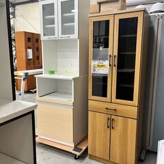 【来店歓迎・配送可能】食器棚 キッチン家具 カップボード 飾り棚 チェスト システムキッチン ダイニングボード カウンター ニトリ イケア  美品多数 格安 【中古家具収納家具】の画像