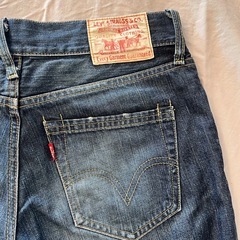 【リーバイス】美品/502ダメージ加工 レディース 28インチの画像