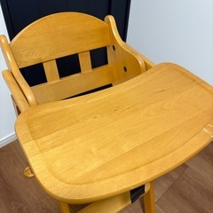 ベビーチェア　澤田木工所　リトルウッドハイチェア　ナチュラルカラーの画像