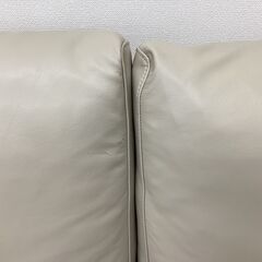 カウチソファー　ACTUS　牛革　2人掛け　脚付　キズ多数・ヘタリ有の画像