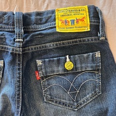 【リーバイス】黄タグ レディース27インチ ブーツカットデニムの画像