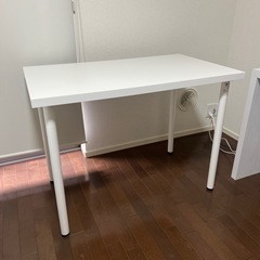 LINNMON リンモン / ADILS オディリス テーブル, ホワイト, 100x60 cmの画像