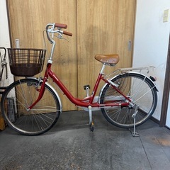 中古車　ブリヂストン カルーサ　24インチ　アルミフレーム　LEDダイナモライト　美品の画像