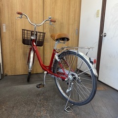 中古車　ブリヂストン カルーサ　24インチ　アルミフレーム　LEDダイナモライト　美品の画像