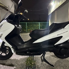 堺市南区発　スズキ　バーグマン200 CH41A 美車　ビームスマフラー　実働　格安　配送可
の画像