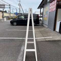 木枠スタンドミラー 全身鏡 姿見 ホワイトの画像