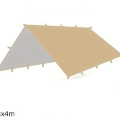 キャンプ タープセット4mx3mの画像