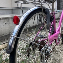 673、オシャレママチャリ26インチピンクの画像