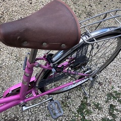 673、オシャレママチャリ26インチピンクの画像
