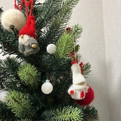 150cmクリスマスツリー　オーナメント付きの画像