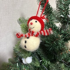 150cmクリスマスツリー　オーナメント付きの画像