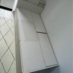 ニトリ　シングルベッドフレーム　収納付き　の画像