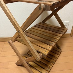 ３段ウッドラックの画像