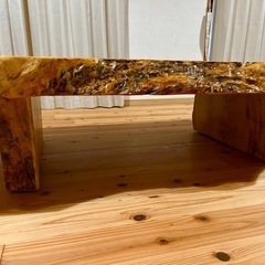 一枚板／栃／無垢材／座卓／ローテーブル／ダイニングテーブルの画像
