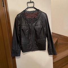 百貨店購入⭐︎羊本革ジャケット女性の画像