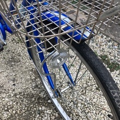 676、オシャレママチャリ26インチ青の画像