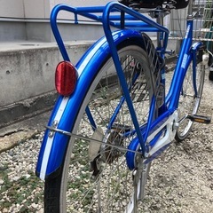 676、オシャレママチャリ26インチ青の画像