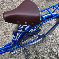 676、オシャレママチャリ26インチ青の画像