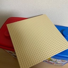 レゴ　赤いバケツ、青いバケツ、基礎板の画像