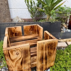 【プランタースタンド】 焼き仕上げ　多肉植物置き　花台ににの画像