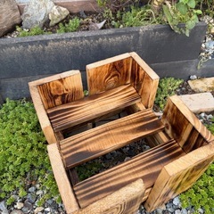 【プランタースタンド】 焼き仕上げ　多肉植物置き　花台ににの画像