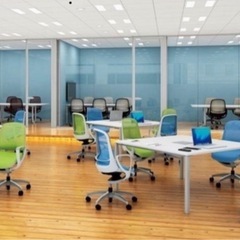 OKAMURA Luce ルーチェ　ミディアムブルー　オフィスチェアの画像